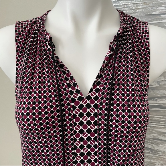 Michael Kors Women’s Garnet Mixed Print Tassel Dress Size S - Picture 4 of 15
